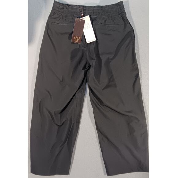 Calia Cropped Wide Leg Pants XS Black High Rise Athletic Lounge Activewear NWT - Picture 1 of 6